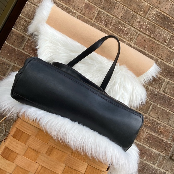 Chanel Black Leather Monogram Tote - Picture 3 of 8